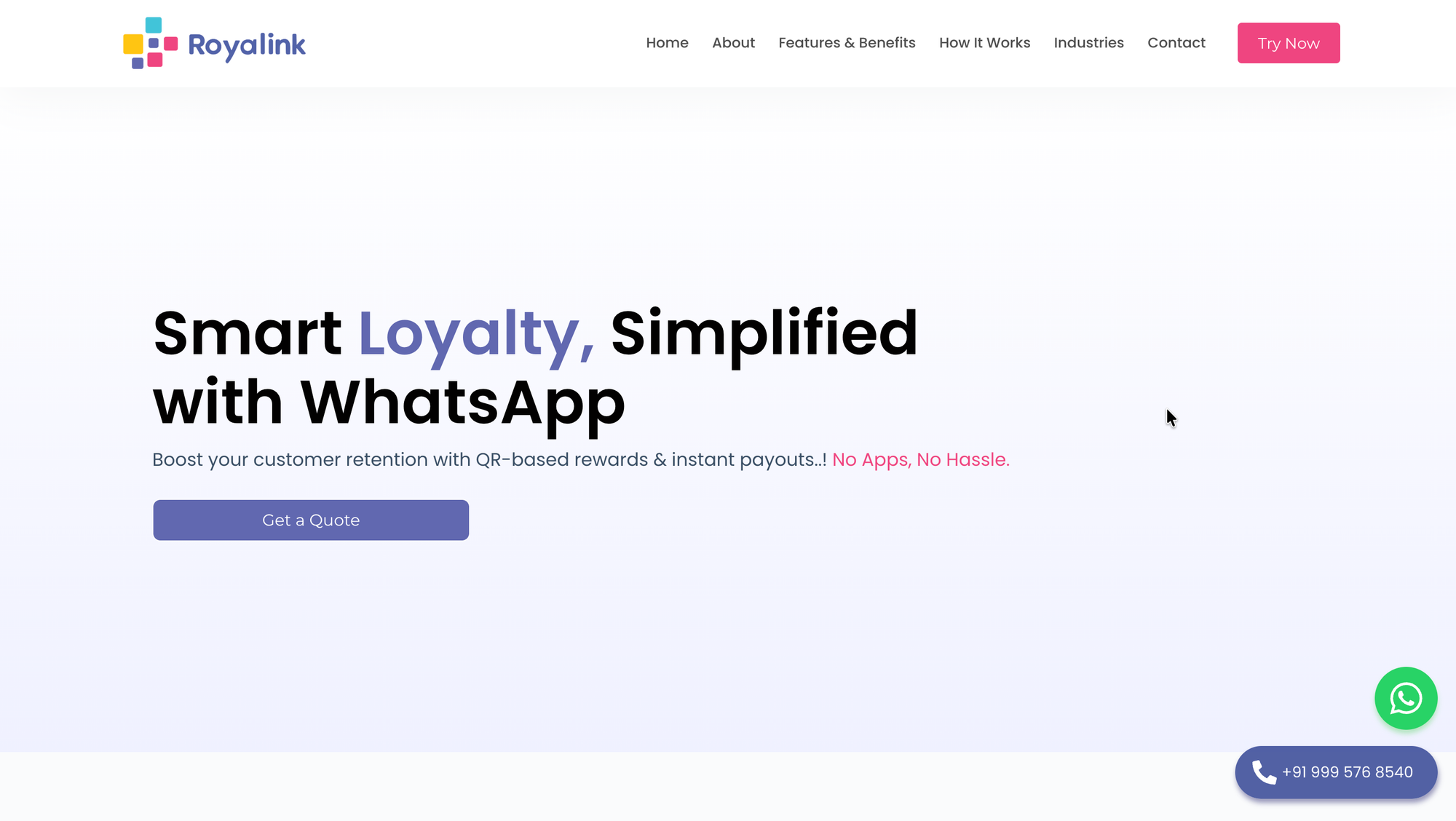Royalink WhatsApp Loyalty for Restaurants