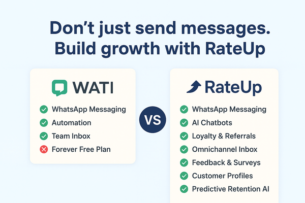WATI vs RateUp: Which Is Better for Customer Engagement